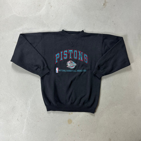 Detroit Pistons Vintage Logo Athletic Crewneck