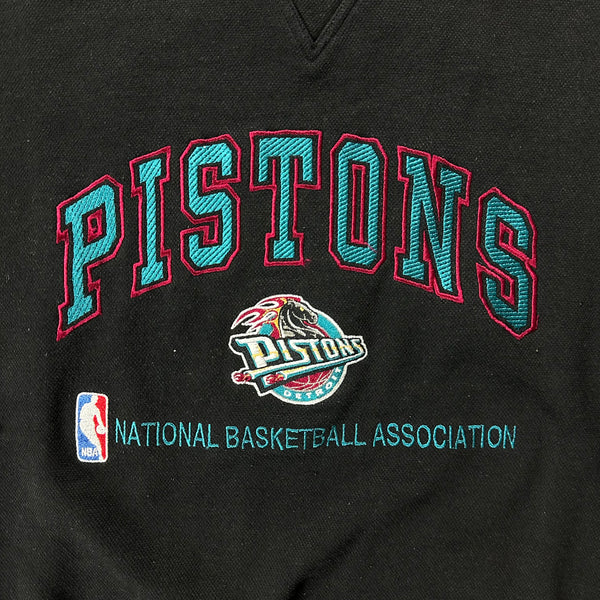 Detroit Pistons Vintage Logo Athletic Crewneck