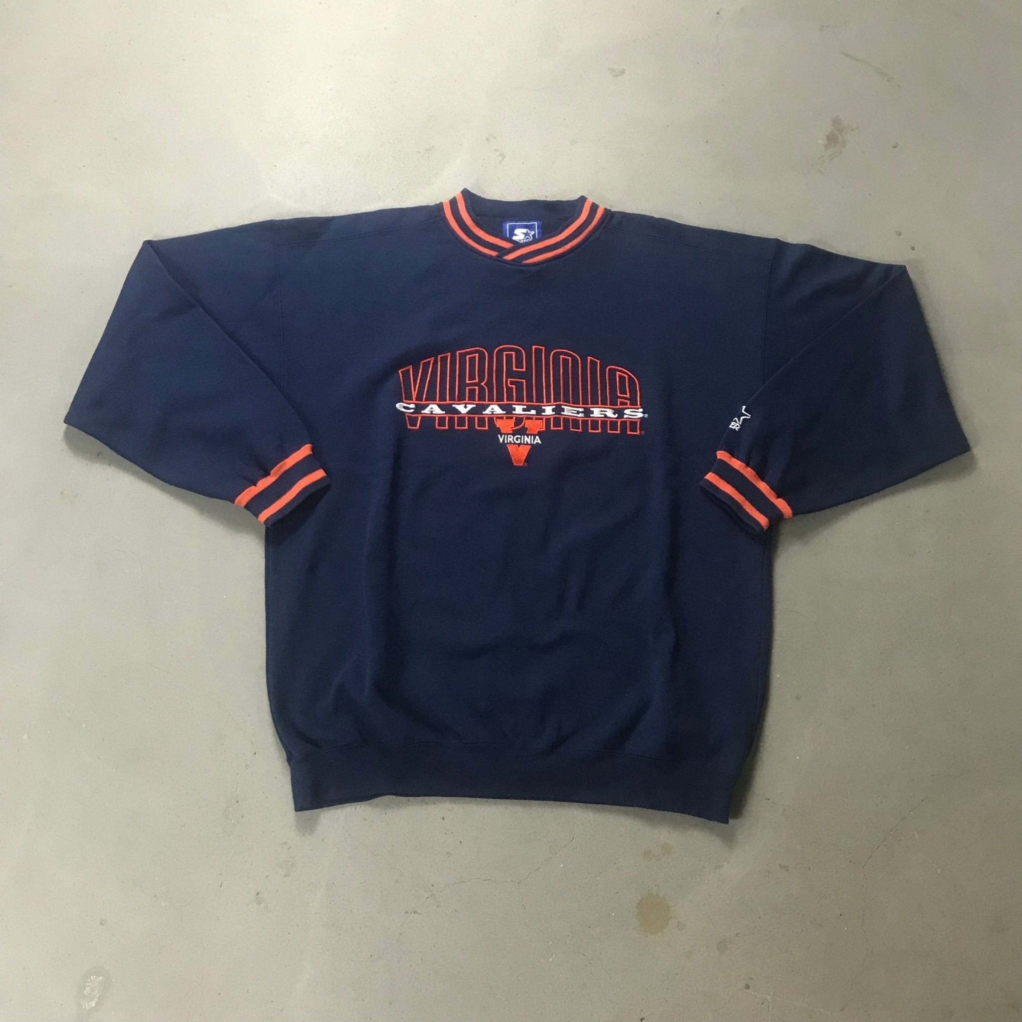 Virginia Cavaliers Vintage Starter Crewneck - vintage starter karlkani sergiotacchini