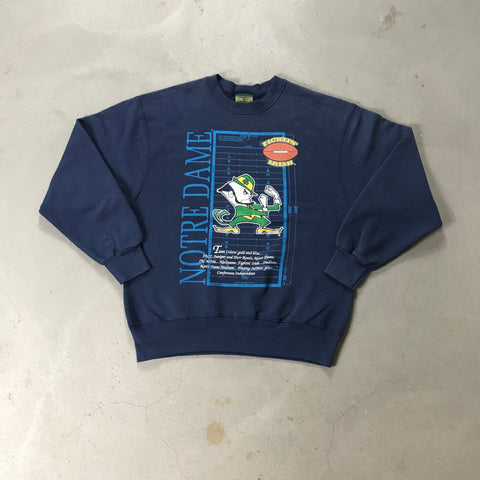 Notre Dame Fighting Irish Vintage Crewneck - vintage starter karlkani sergiotacchini