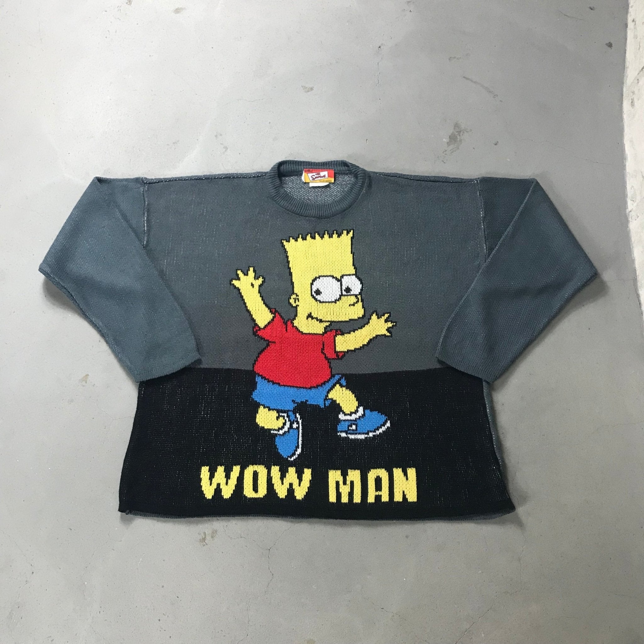 The Simpsons Bart Vintage Pullover - vintage starter karlkani sergiotacchini