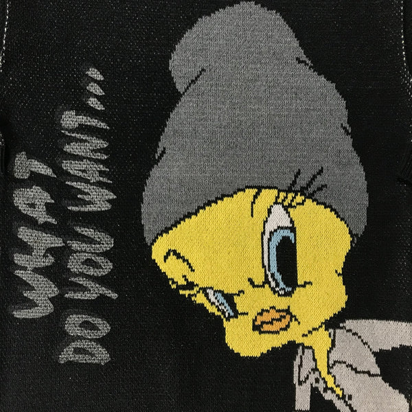 Tweety Looney Tunes Vintage Pullover - vintage starter karlkani sergiotacchini