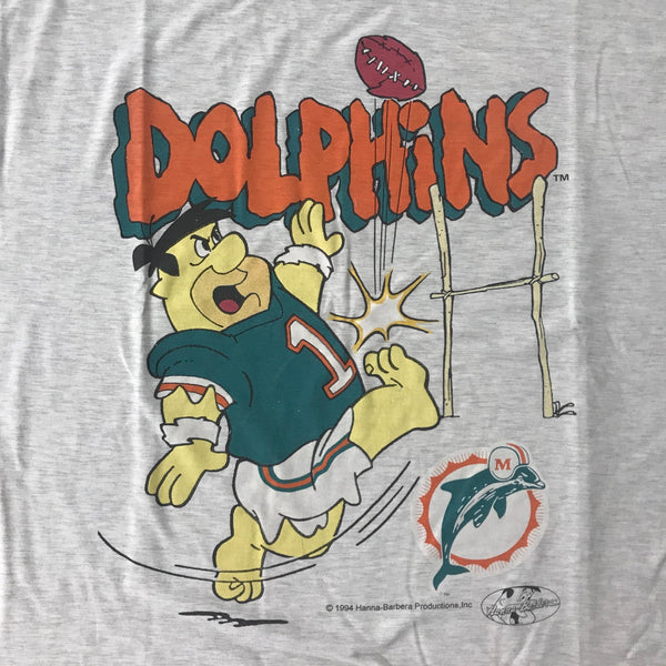 Miami Dolphins Flintstones Vintage T-Shirt - vintage starter karlkani sergiotacchini