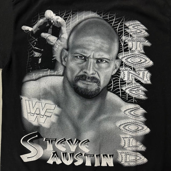 WWF Wrestling Vintage Stone Cold Steve Austin T-Shirt - vintage starter karlkani sergiotacchini