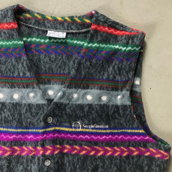 Sergio Tacchini Vintage Fleece Vest - vintage starter karlkani sergiotacchini