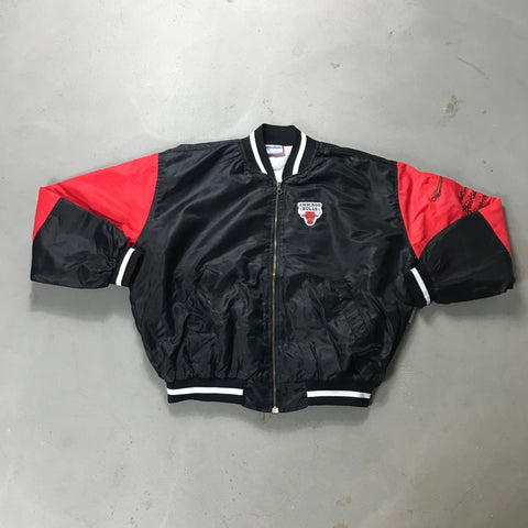 Chicago Bulls Spalding Vintage Bomber Jacket - vintage starter karlkani sergiotacchini
