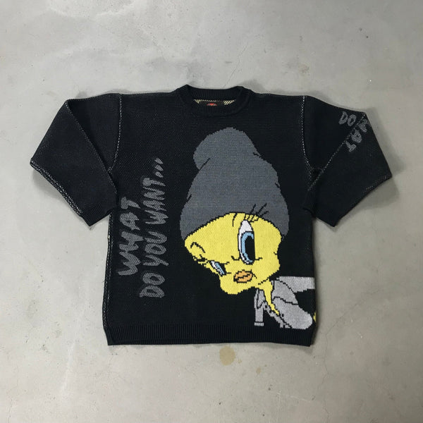 Tweety Looney Tunes Vintage Pullover - vintage starter karlkani sergiotacchini