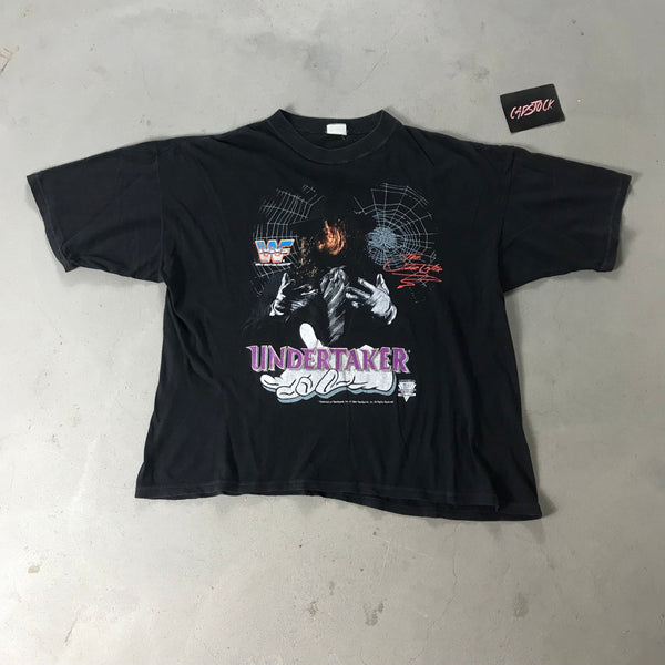 WWF Wrestling Undertaker T-Shirt - vintage starter karlkani sergiotacchini