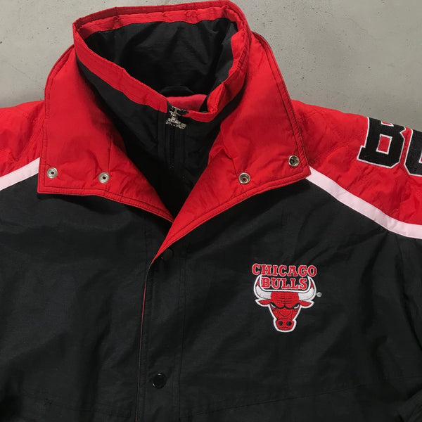 Chicago Bulls Vintage Parka Jacket - vintage starter karlkani sergiotacchini