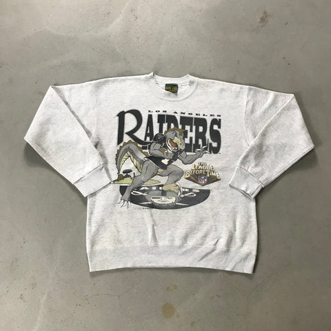 Los Angeles Raiders Raptors Vintage Crewneck - vintage starter karlkani sergiotacchini