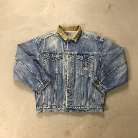 Mickey Mouse Vintage Denim Jacket - vintage starter karlkani sergiotacchini