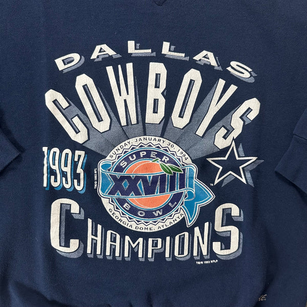 Dallas Cowboys 1993 Champions Vintage Crewneck - vintage starter karlkani sergiotacchini