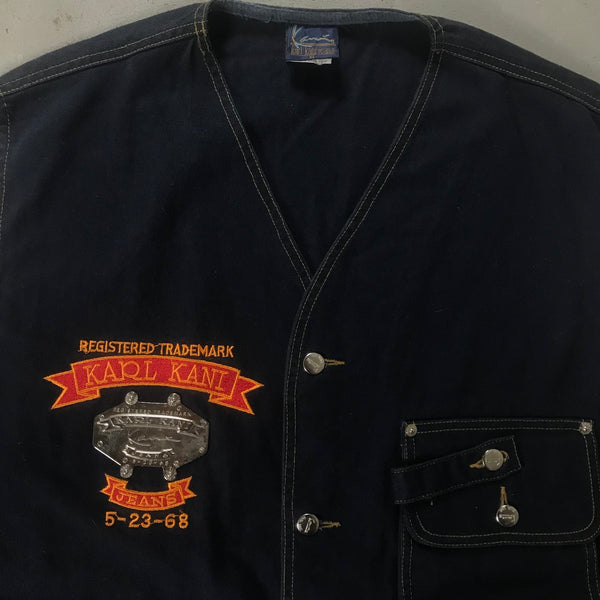 Karl Kani Jeans Denim Vest - vintage starter karlkani sergiotacchini