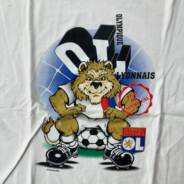 Olympique Lyonnaise Vintage Nutmeg T-Shirt DEADSTOCK - vintage starter karlkani sergiotacchini