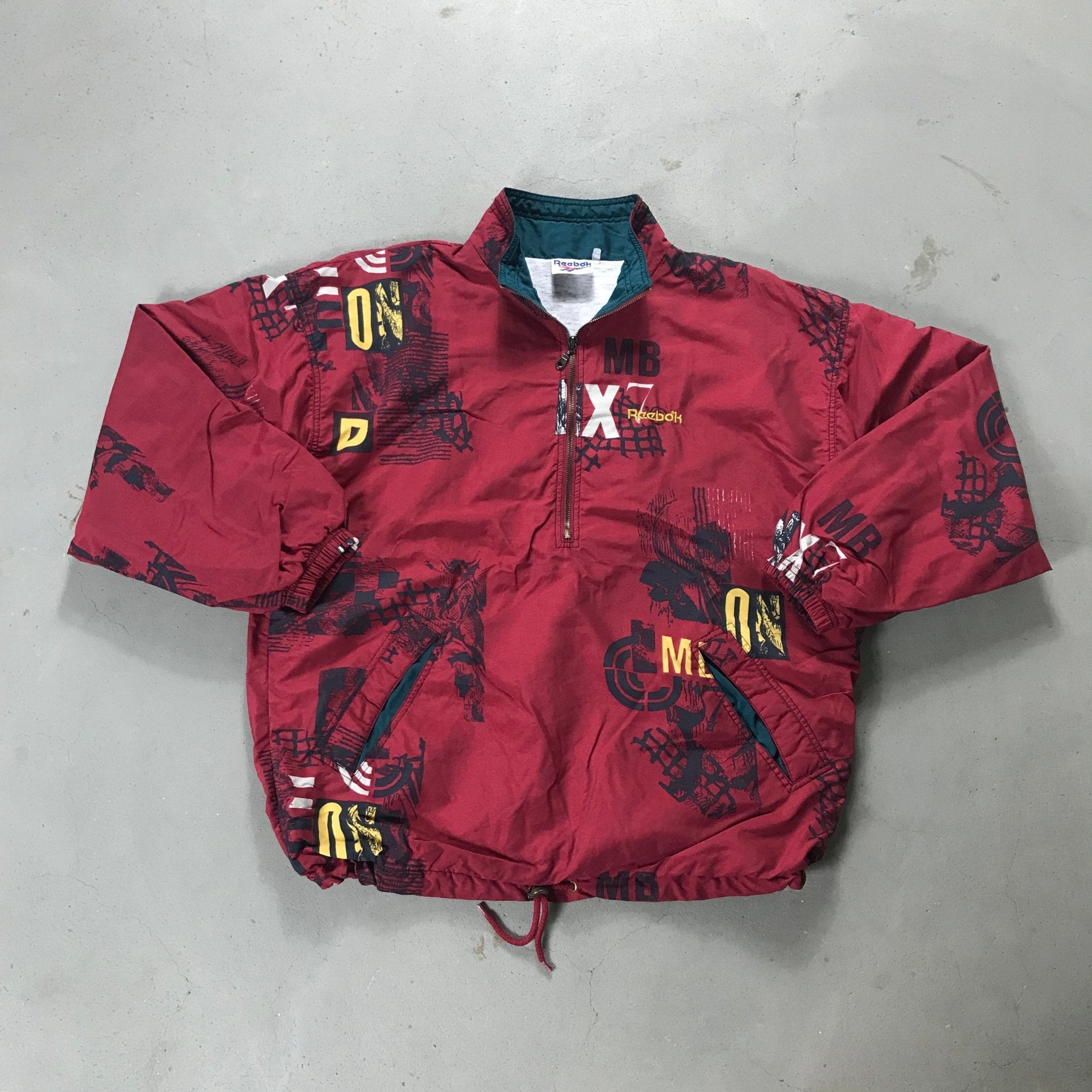 Reebok Vintage Half - Zip Jacket - vintage starter karlkani sergiotacchini