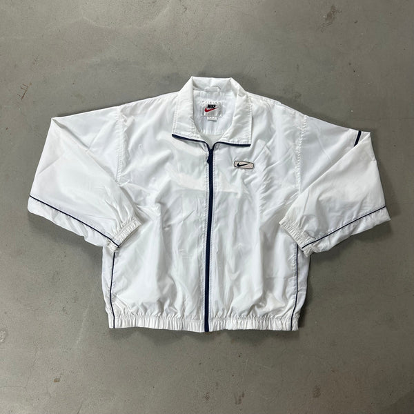 Nike Vintage White Jacket 90s - vintage starter karlkani sergiotacchini