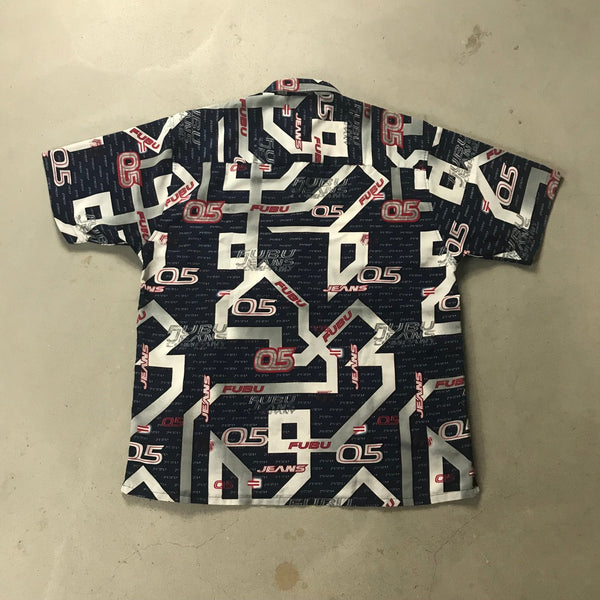 Fubu Vintage Button Shirt - vintage starter karlkani sergiotacchini