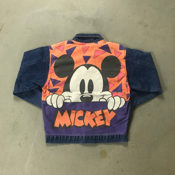 Mickey Mouse Vintage Denim Jacket - vintage starter karlkani sergiotacchini