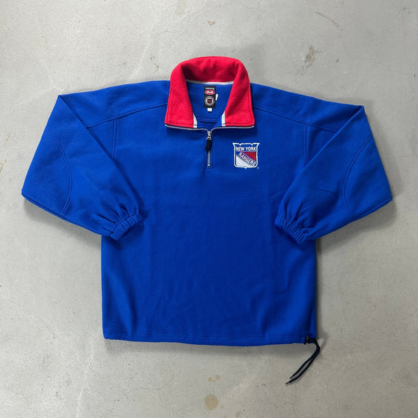 New York Rangers Mirage Vintage Fleece Shirt - vintage starter karlkani sergiotacchini