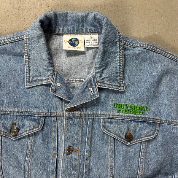 Universal Studios Woody Woodpecker Vintage Denim Jacket - vintage starter karlkani sergiotacchini