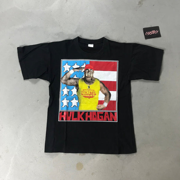 WWF Wrestling Hulk Hogan T-Shirt - vintage starter karlkani sergiotacchini