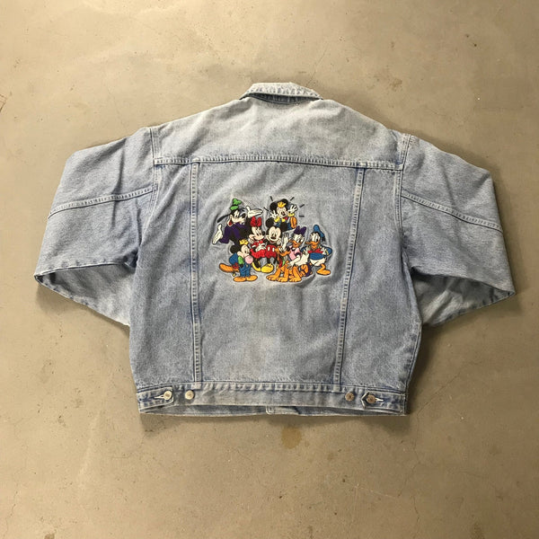 Mickey Mouse Disney Vintage Denim Jacket - vintage starter karlkani sergiotacchini
