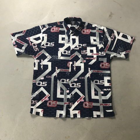 Fubu Vintage Button Shirt - vintage starter karlkani sergiotacchini