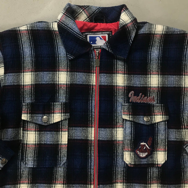 Cleveland Indians Flanell Vintage Jacket - vintage starter karlkani sergiotacchini