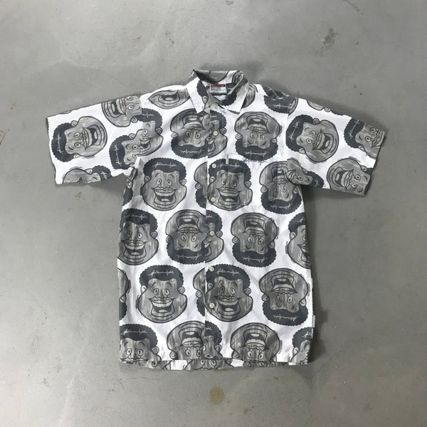 Fubu Platinum Vintage Button Shirt - vintage starter karlkani sergiotacchini