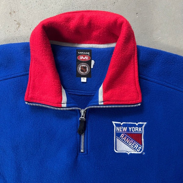 New York Rangers Mirage Vintage Fleece Shirt - vintage starter karlkani sergiotacchini