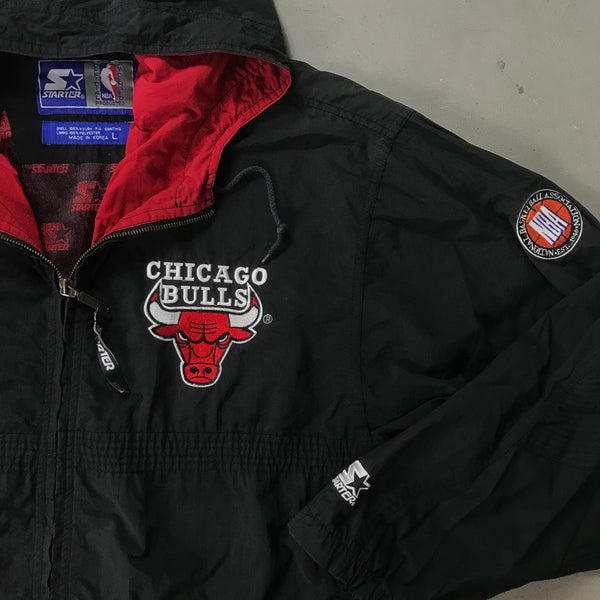 Chicago Bulls Vintage Rain Jacket - vintage starter karlkani sergiotacchini