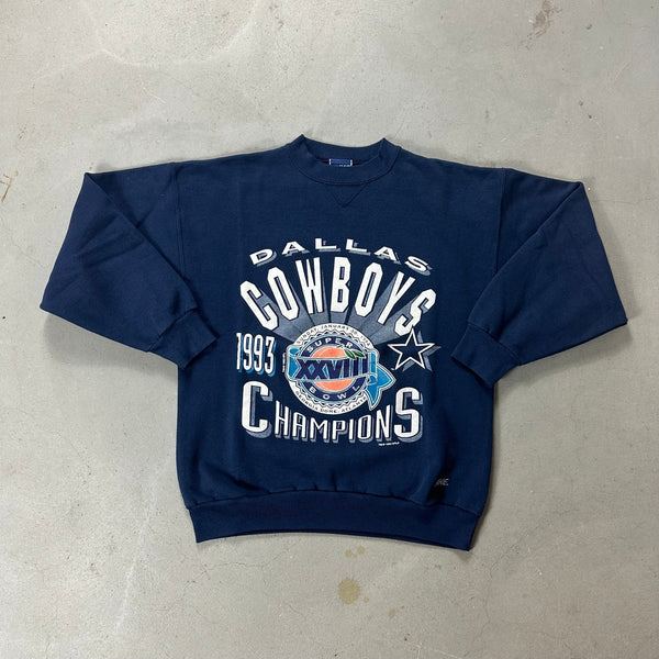Dallas Cowboys 1993 Champions Vintage Crewneck - vintage starter karlkani sergiotacchini