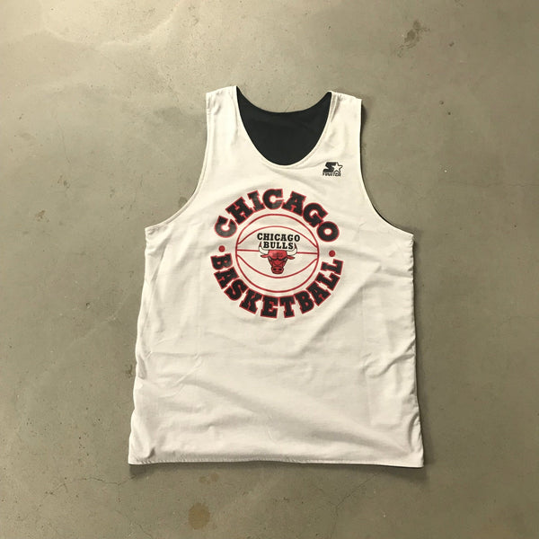Chicago Bulls Reversible Vintage Tank Top - vintage starter karlkani sergiotacchini