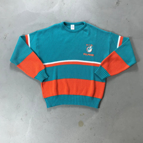 Miami Dolphins Vintage Sweater - vintage starter karlkani sergiotacchini