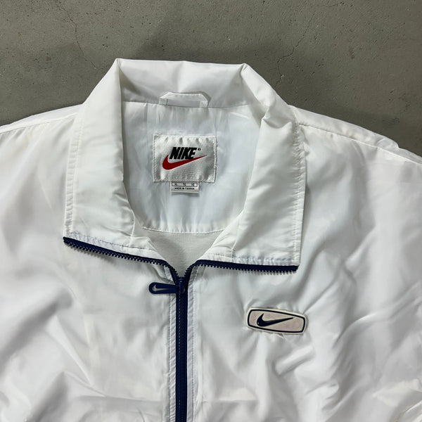 Nike Vintage White Jacket 90s - vintage starter karlkani sergiotacchini