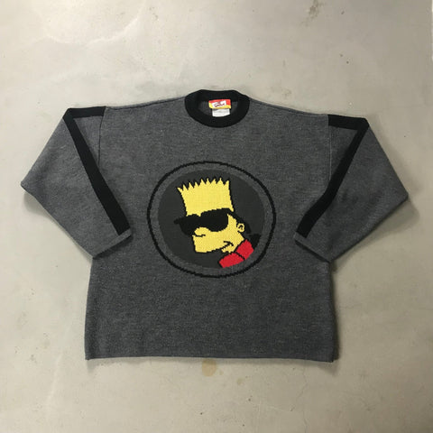 The Simpsons Bart Vintage Pullover - vintage starter karlkani sergiotacchini