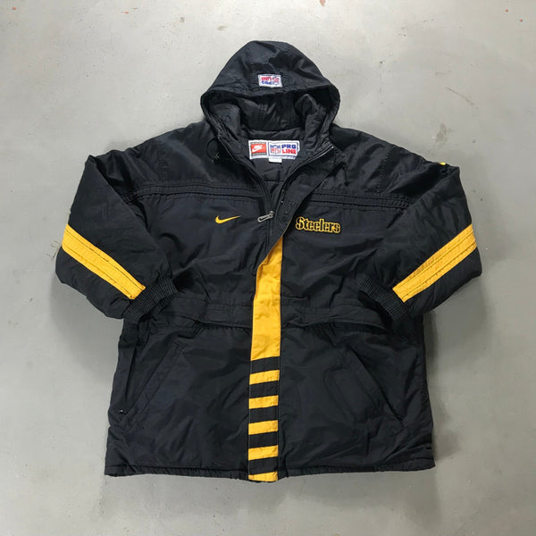 Pittsburgh Steelers Nike Vintage Parka Jacket - vintage starter karlkani sergiotacchini