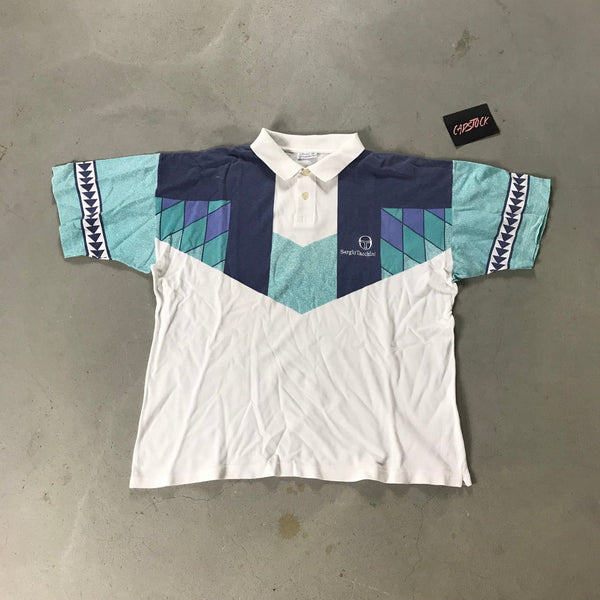 Sergio Tacchini Vintage Polo Shirt - vintage starter karlkani sergiotacchini
