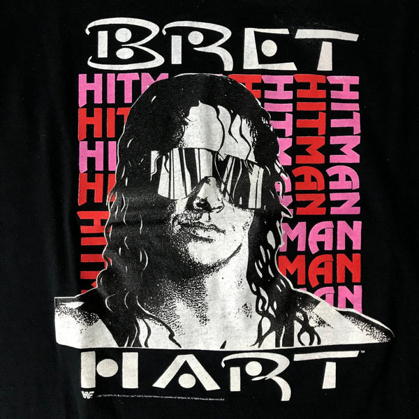 WWF Wrestling Bret Hart T-Shirt - vintage starter karlkani sergiotacchini