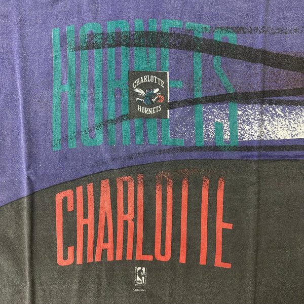 Charlotte Hornets Spalding Vintage T-Shirt - vintage starter karlkani sergiotacchini