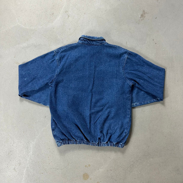 Mickey Mouse Vintage Chalk Line Denim Jacket - vintage starter karlkani sergiotacchini