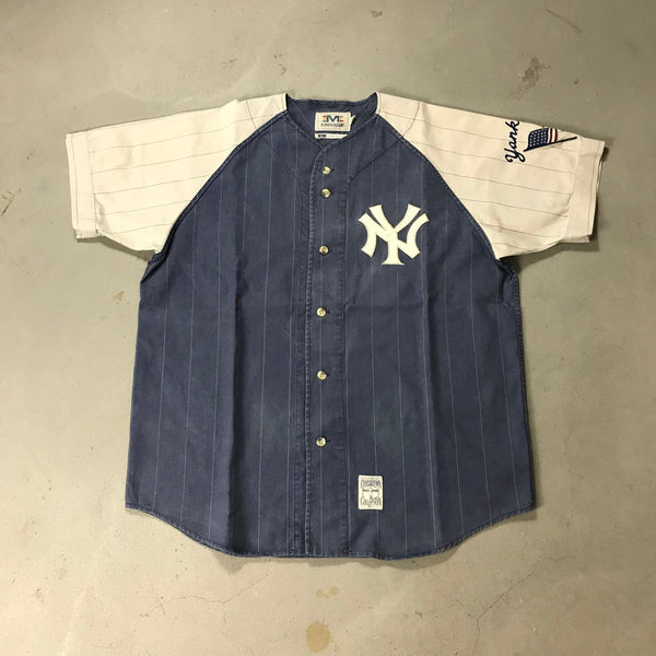 New York Yankees Vintage Baseball Shirt - vintage starter karlkani sergiotacchini