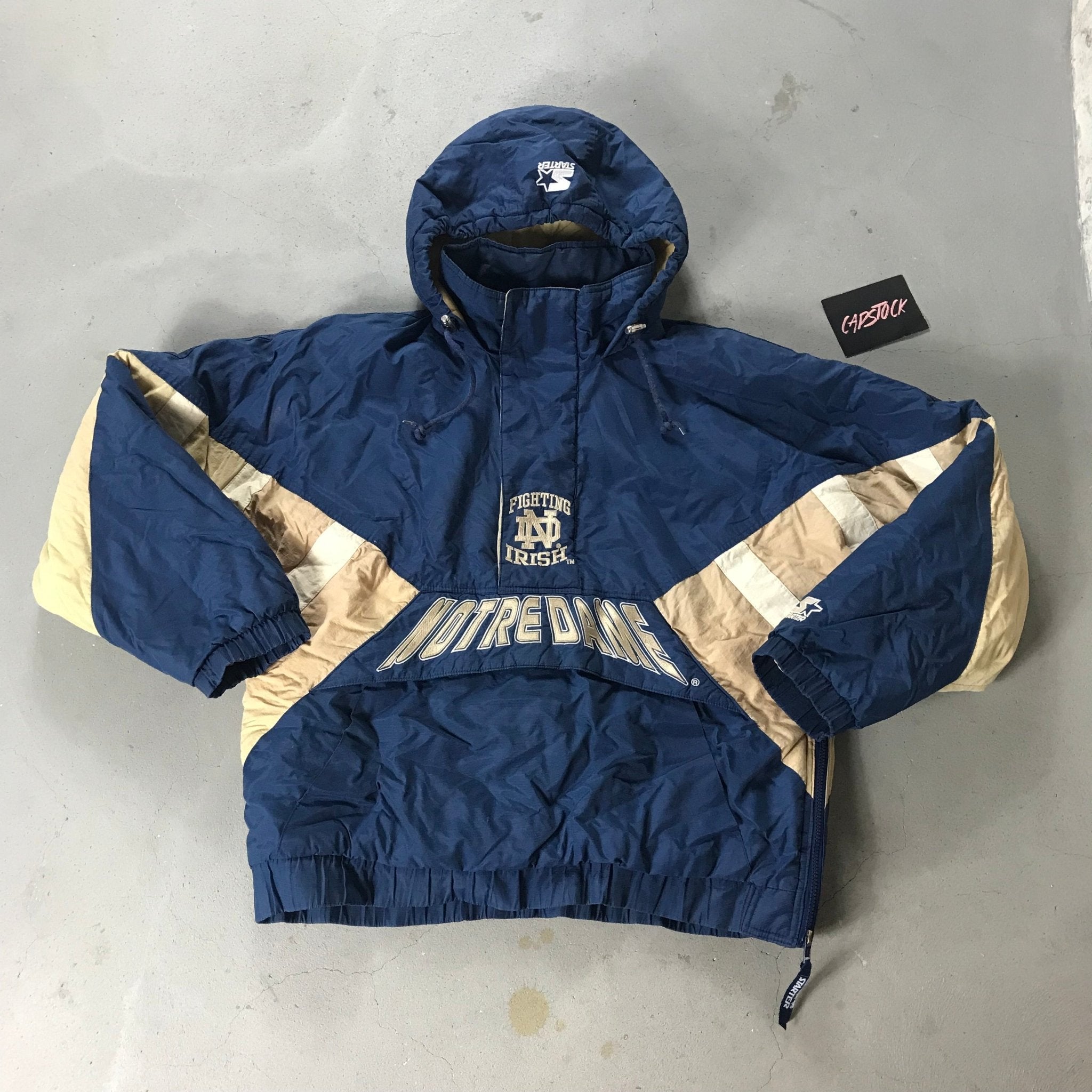 Notre Dame Fighting Irish Vintage Jacket - vintage starter karlkani sergiotacchini