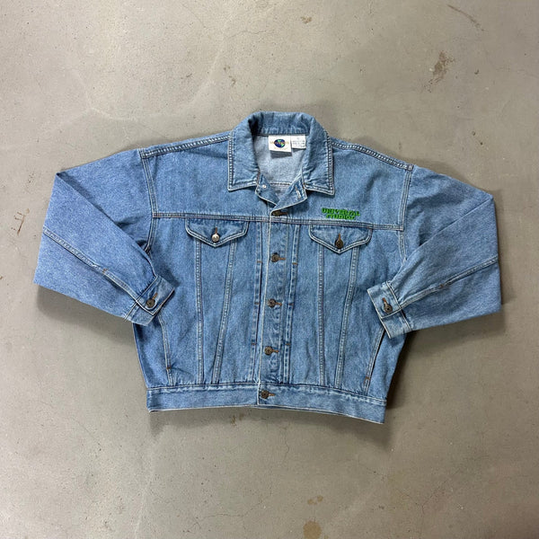 Universal Studios Woody Woodpecker Vintage Denim Jacket - vintage starter karlkani sergiotacchini