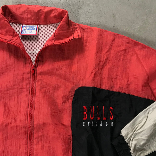 Chicago Bulls Spalding Vintage Track Top - vintage starter karlkani sergiotacchini