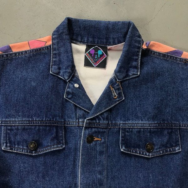 Mickey Mouse Vintage Denim Jacket - vintage starter karlkani sergiotacchini