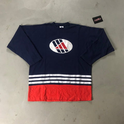 Adidas Big Logo Vintage Sweatshirt - vintage starter karlkani sergiotacchini