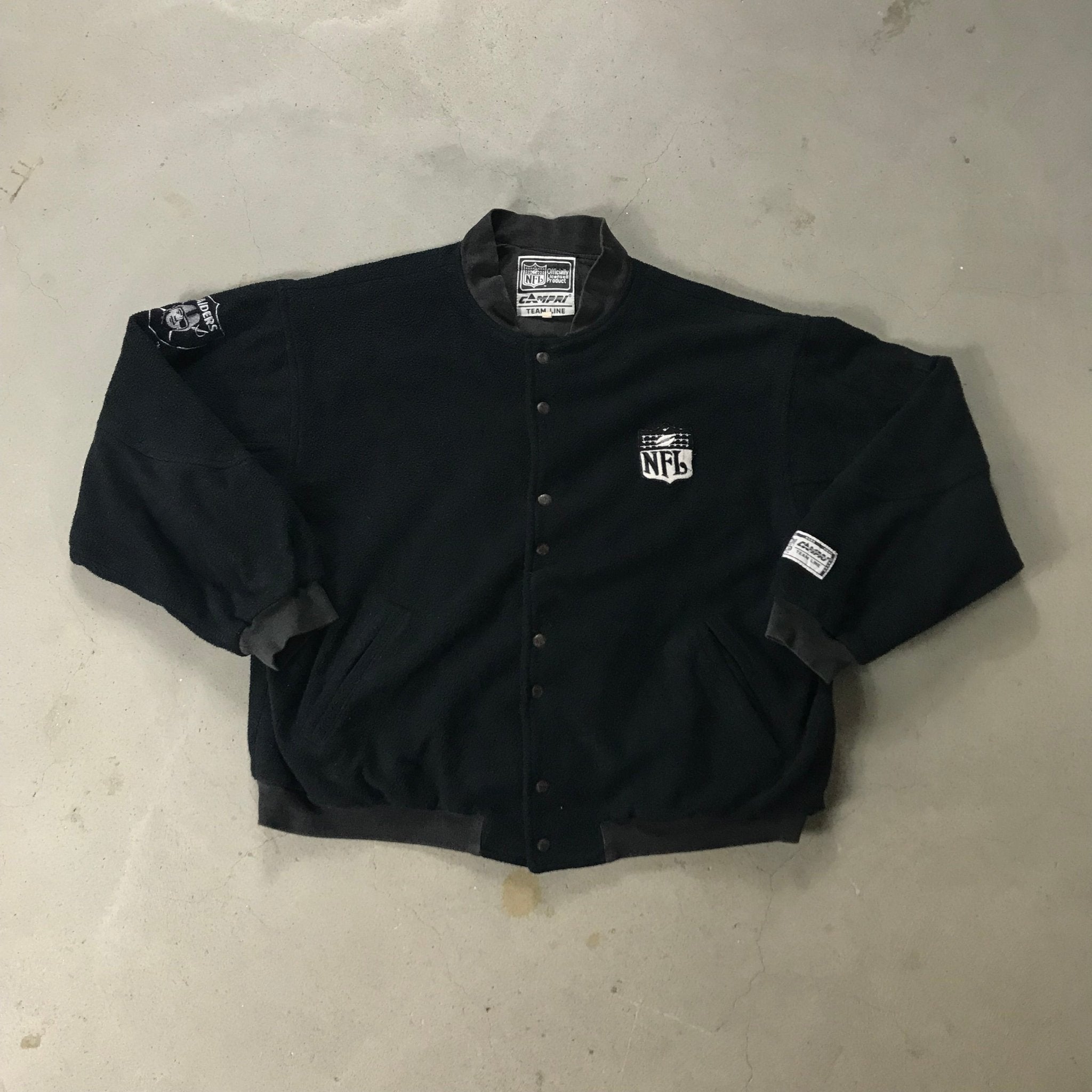 Los Angeles Raiders Vintage Fleece Jacket - vintage starter karlkani sergiotacchini