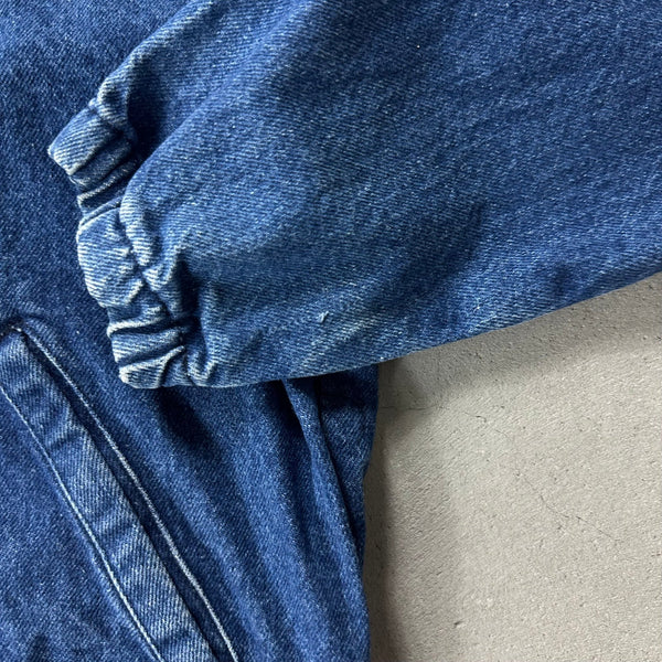 Mickey Mouse Vintage Chalk Line Denim Jacket - vintage starter karlkani sergiotacchini