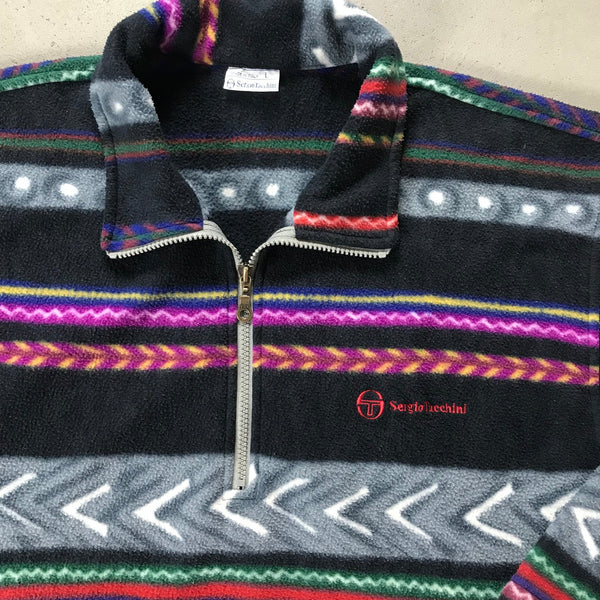 Sergio Tacchini Vintage 1/4 Zip Fleece - vintage starter karlkani sergiotacchini